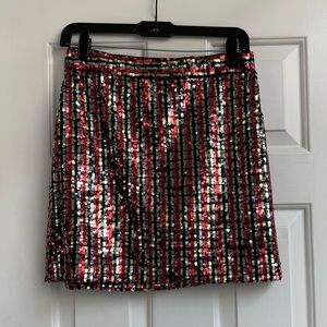 Milly Modern Mini Sequin Skirt